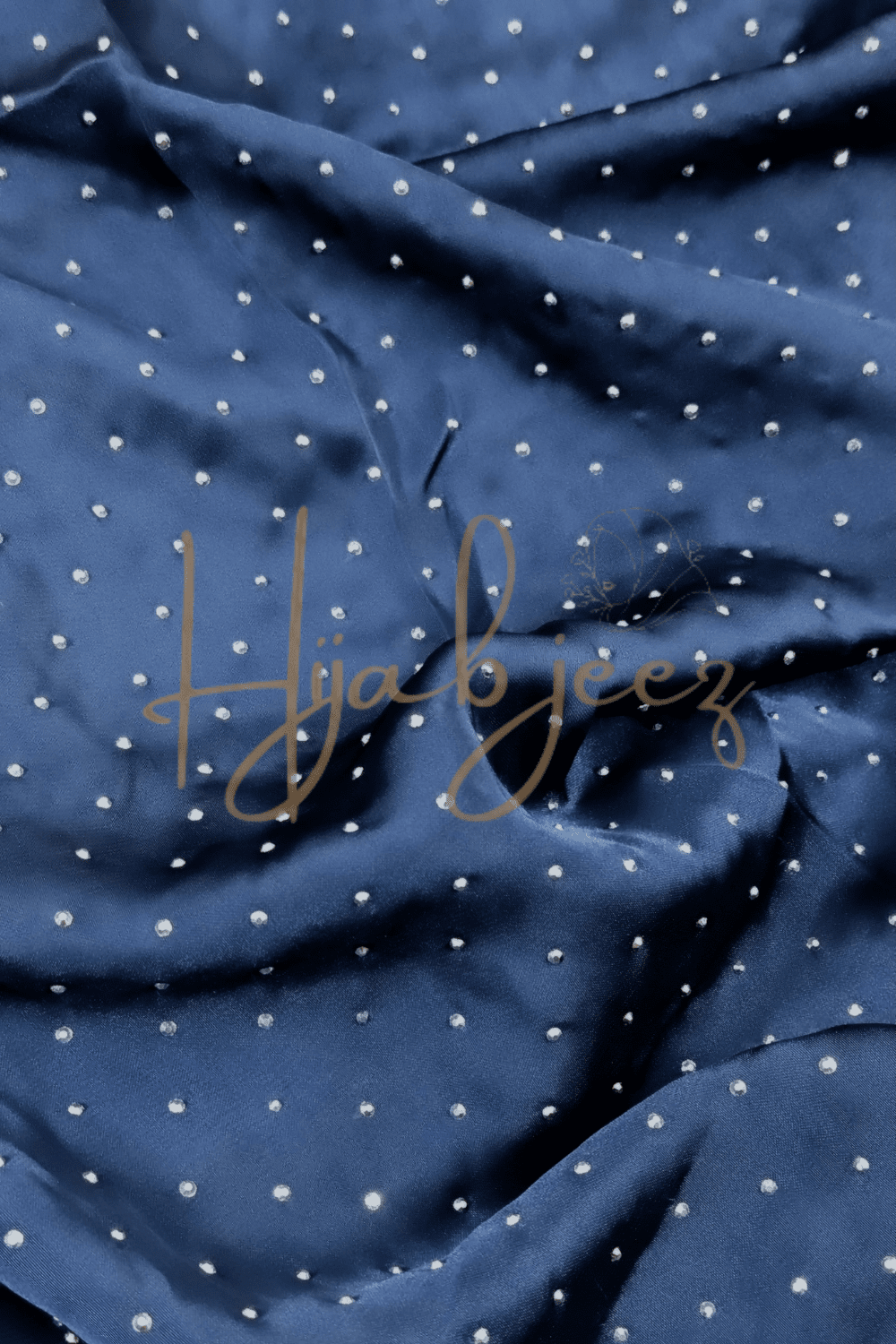 SILK STONE HIJAB - NAVY