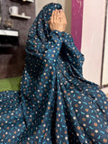 NAMAZ CHADDAR WITH FULL SLEEVES - ZIRWA TEAL - LARGE
