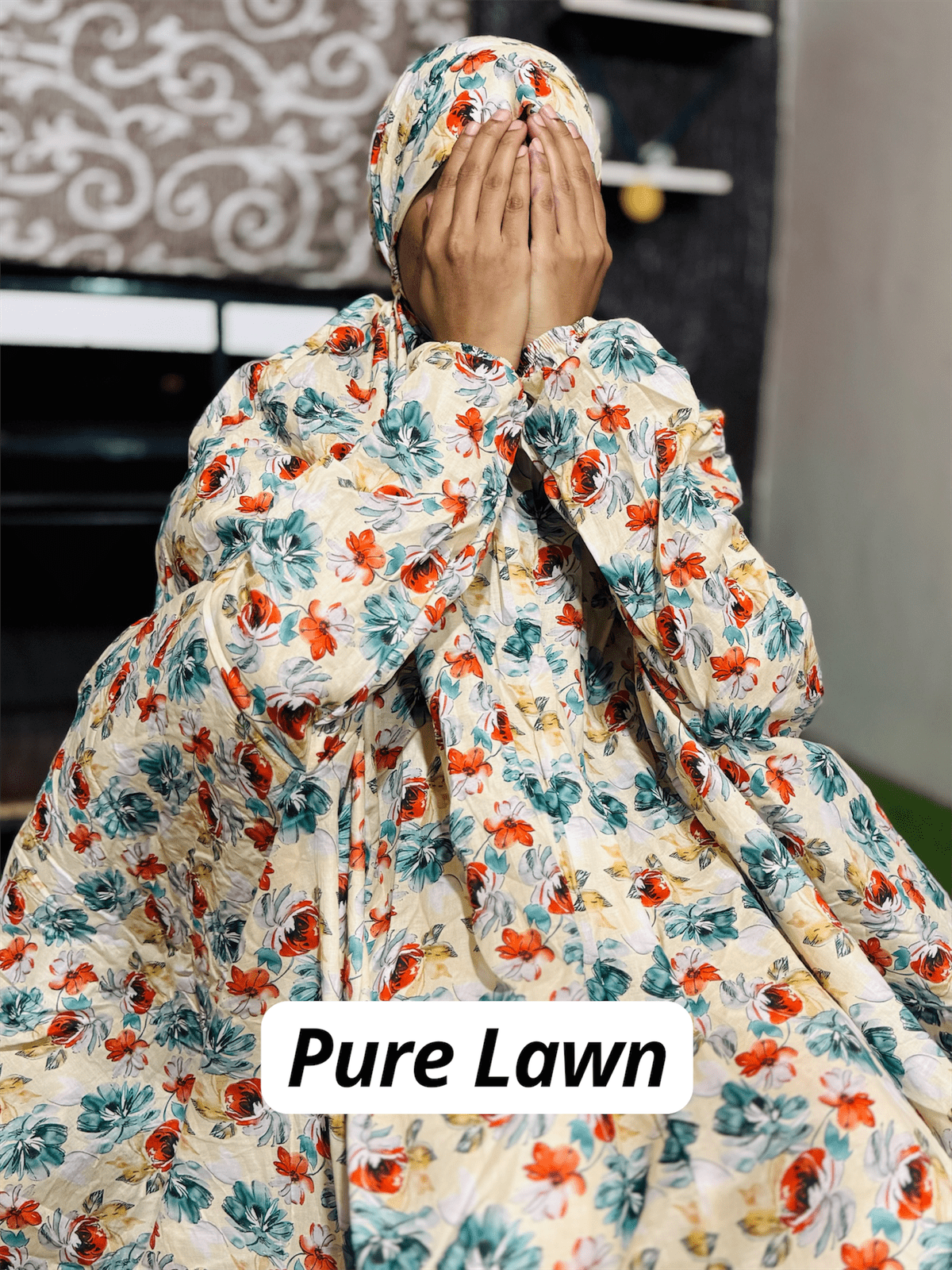 PURE LAWN NAMAZ CHADDAR WITH SLEEVES - PL 13 LARGE