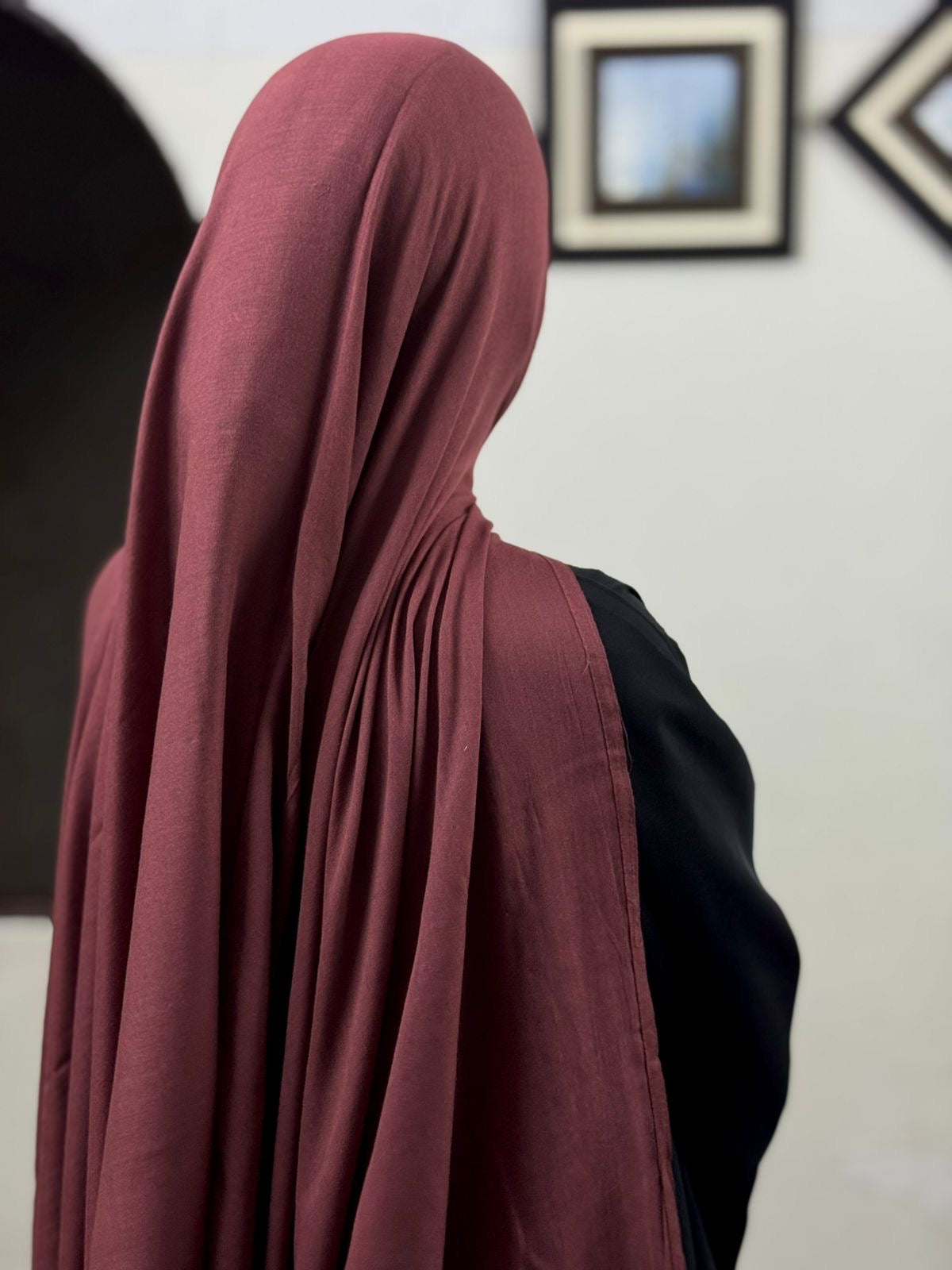 PLAIN MODAL HIJAB XL - VELVET MAROON