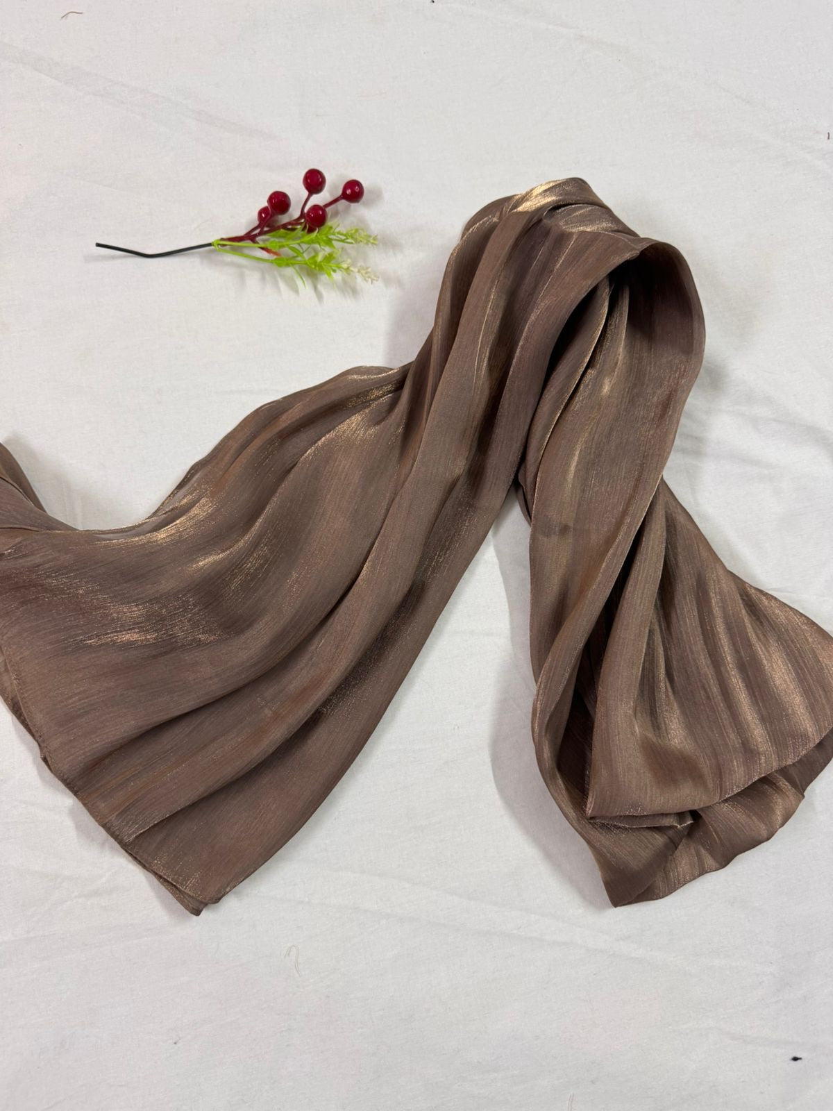 LUXURY ORGANZA SILK - CHOCO