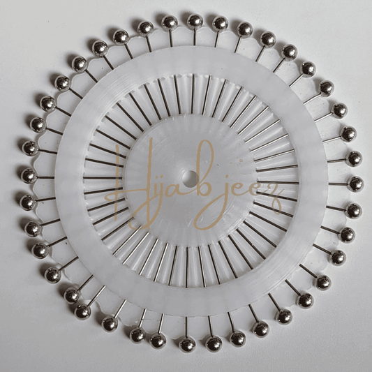 HIJAB PIN DISC - SILVER