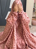 NAMAZ CHADDAR WITH SLEEVES N NIQAB - MAARI PINK - LARGE