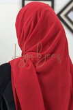 PLAIN GEORGETTE HIJAB - RED