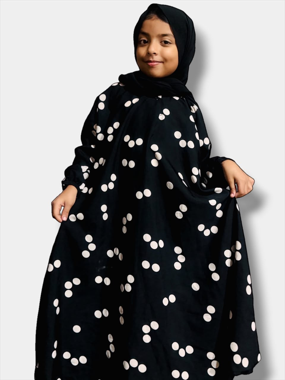 Kids Abaya MAXI Style - Dots