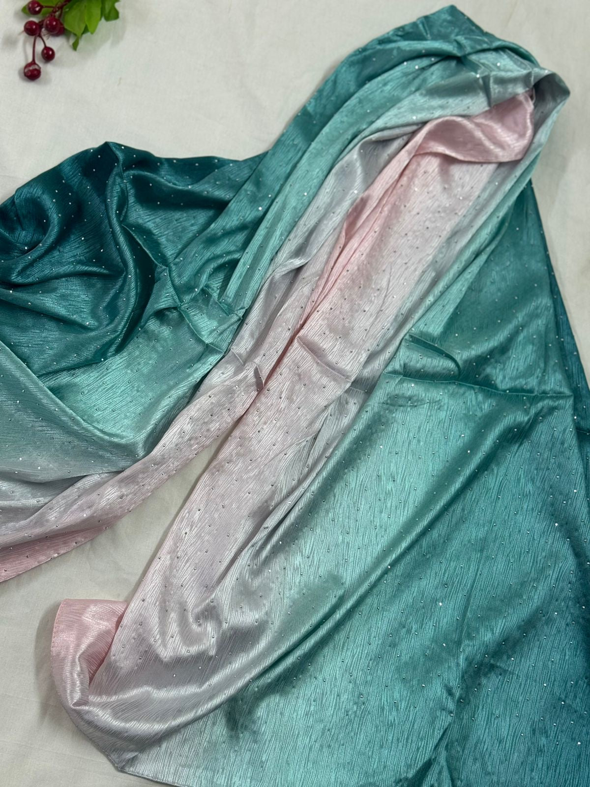 MULTI SHADE SILK STONE HIJAB - MS19