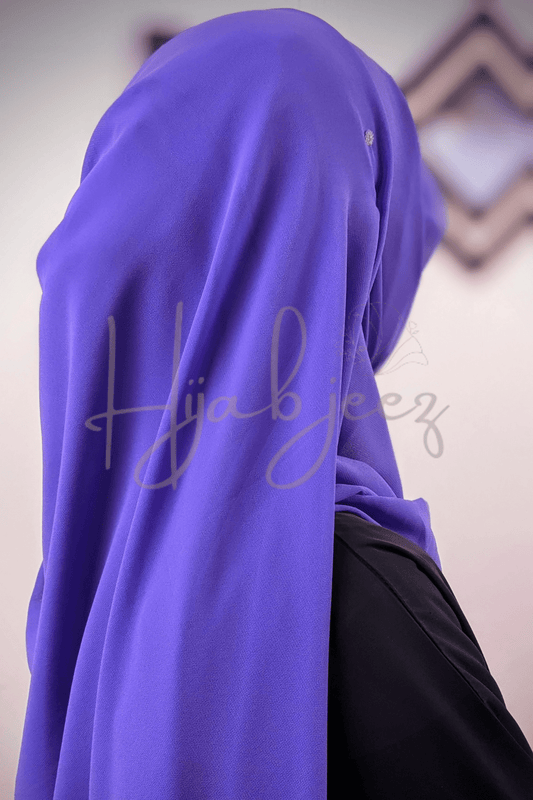 PLAIN GEORGETTE HIJAB - BLUISH