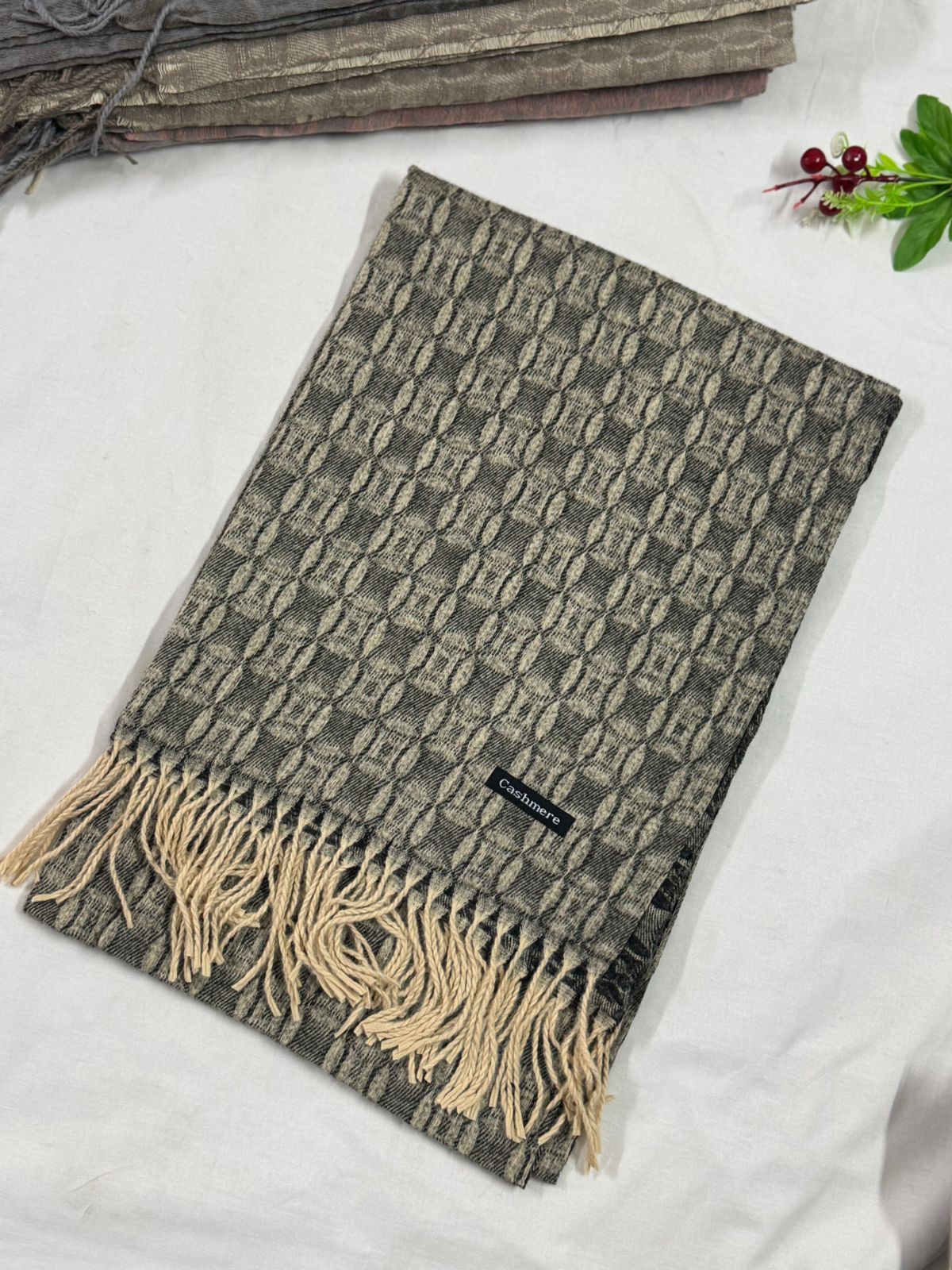 JACQUARD PRINTED PASHMINA CASHMERE - JP 3