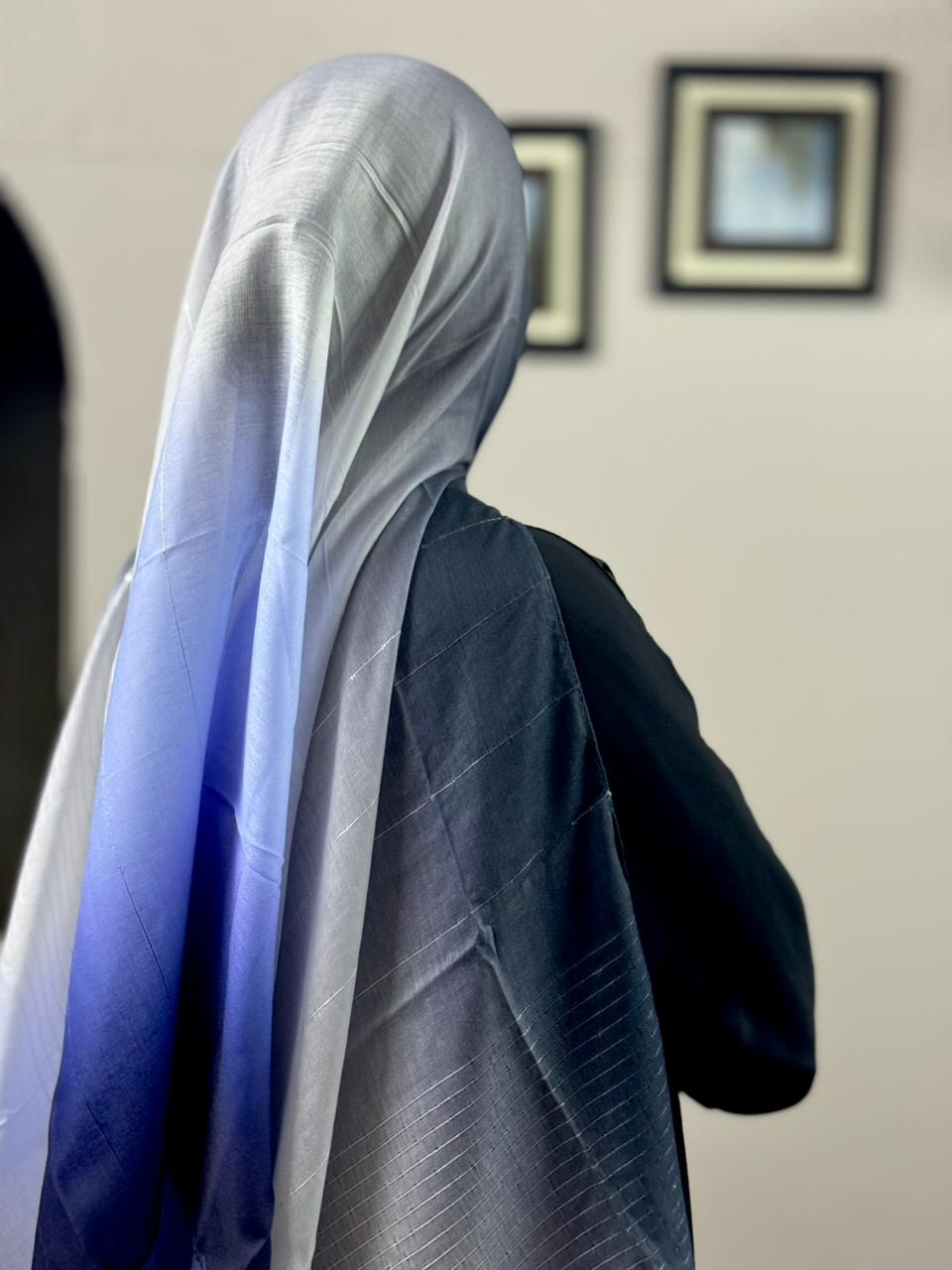 Sequins Lawn Scarf - Ombre OM11