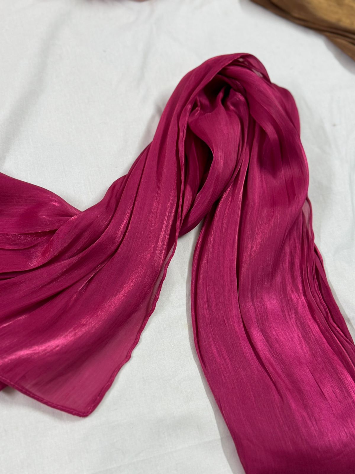 LUXURY ORGANZA SILK - SHOCKING PINK