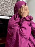 ADULTS PURE LAWN NAMAZ CHADDAR WITH SLEEVES - PLAIN FALSA - STANDARD SIZE