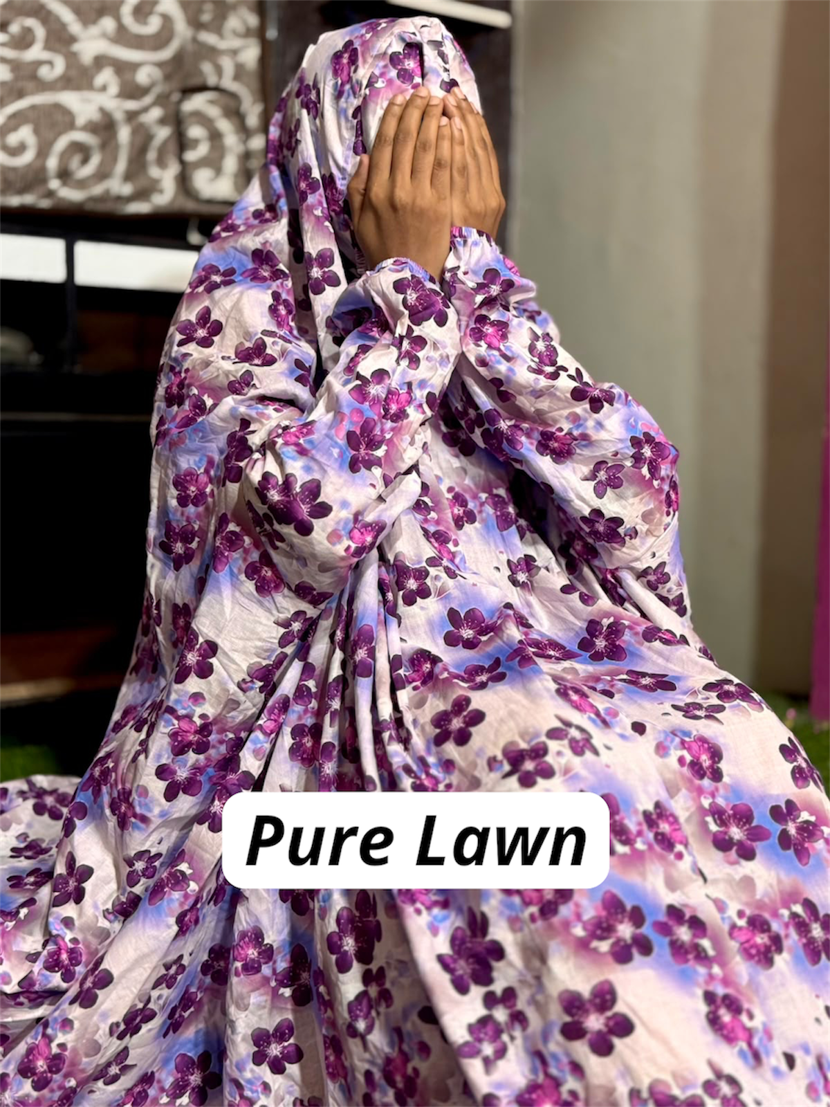 PURE LAWN NAMAZ CHADDAR WITH SLEEVES - PL 8 LARGE