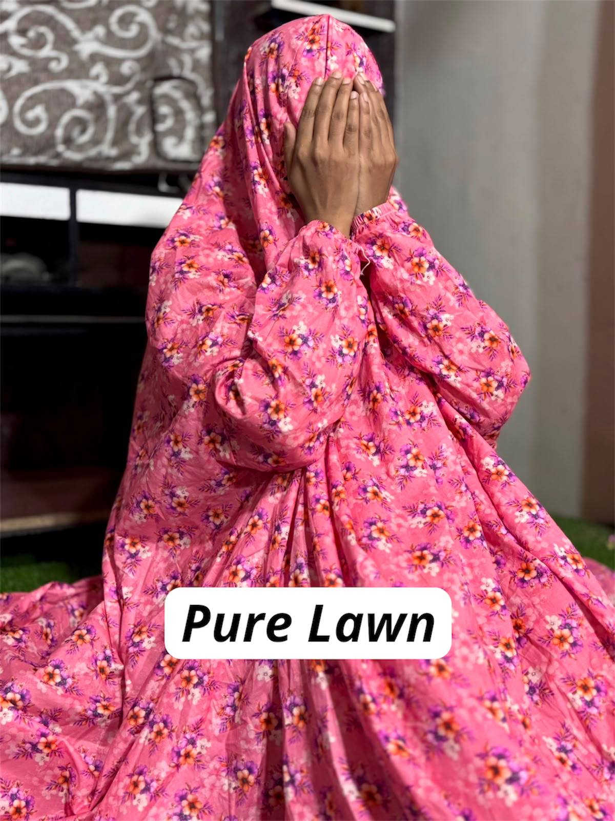 PURE LAWN NAMAZ CHADDAR WITH SLEEVES - PL 9 LARGE