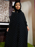 Kids Abaya Front Open Style - Black Arrow
