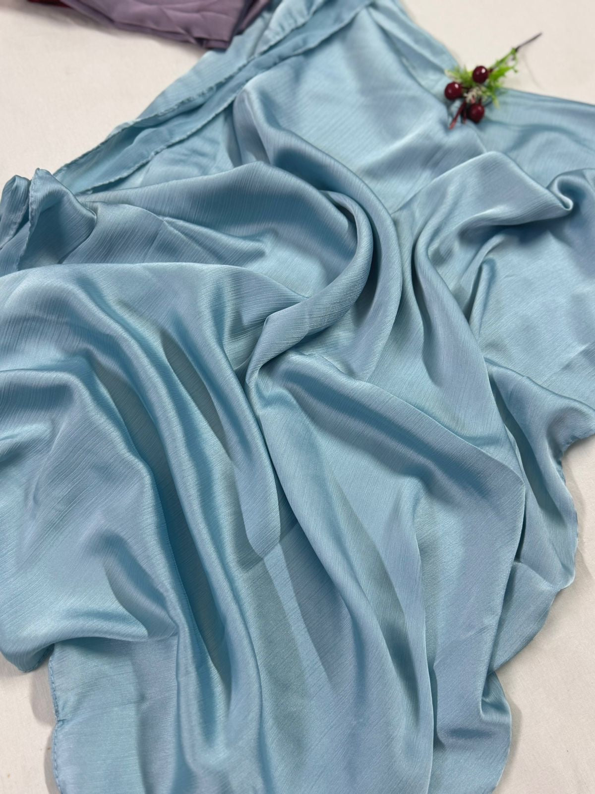 MATT SILK HIJAB - SEA BLUE