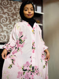 Kids Abaya Front Open Style - Bloom Petals