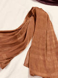 LUXURY ORGANZA SILK - RUSTY BROWN