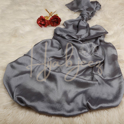 CRINKLE SILK - GREY