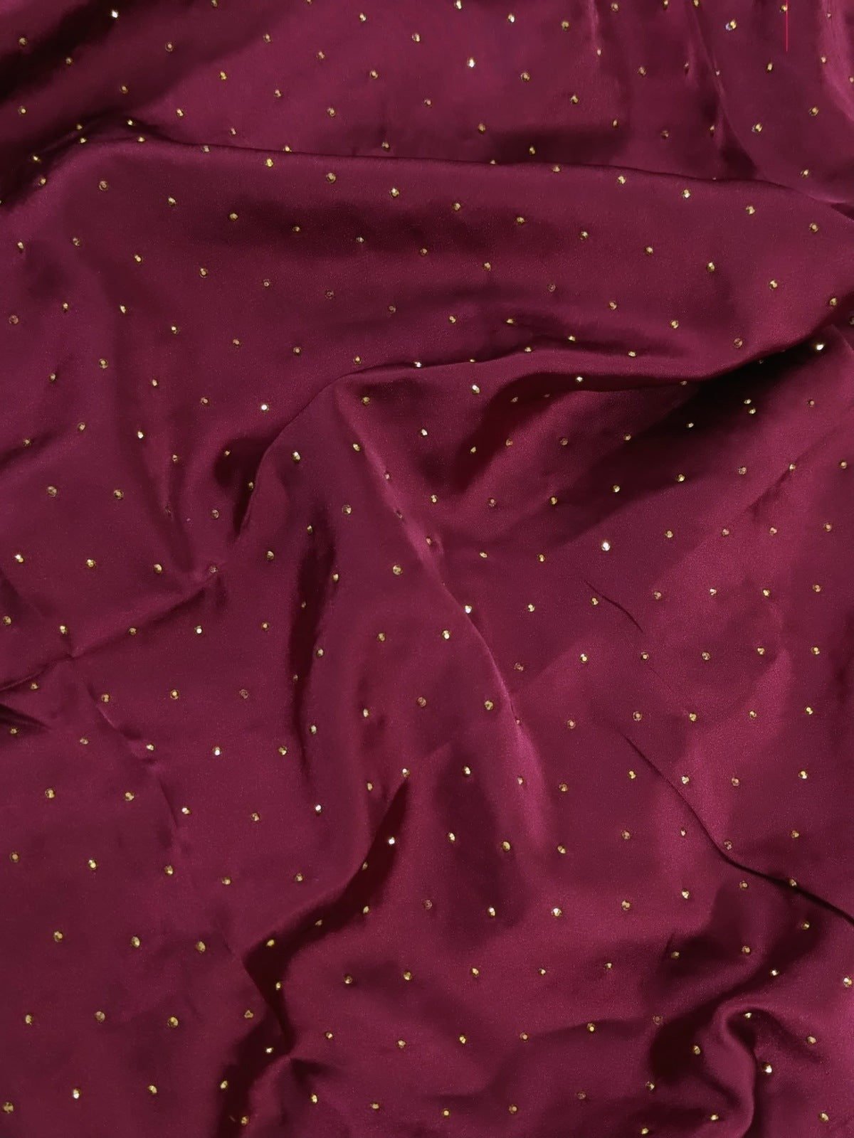 SILK GOLDEN STONE HIJAB - MAROON