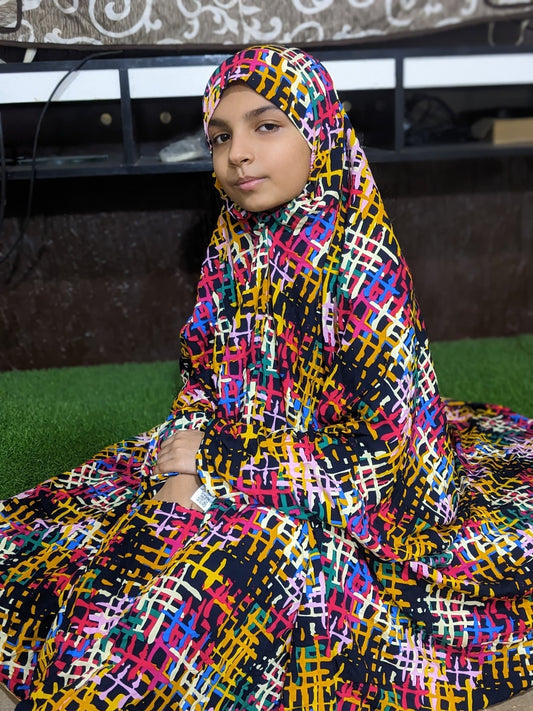 BOSKI KIDS NAMAZ CHADDAR WITH FULL SLEEVES - Neon's World 8 to 11 Years