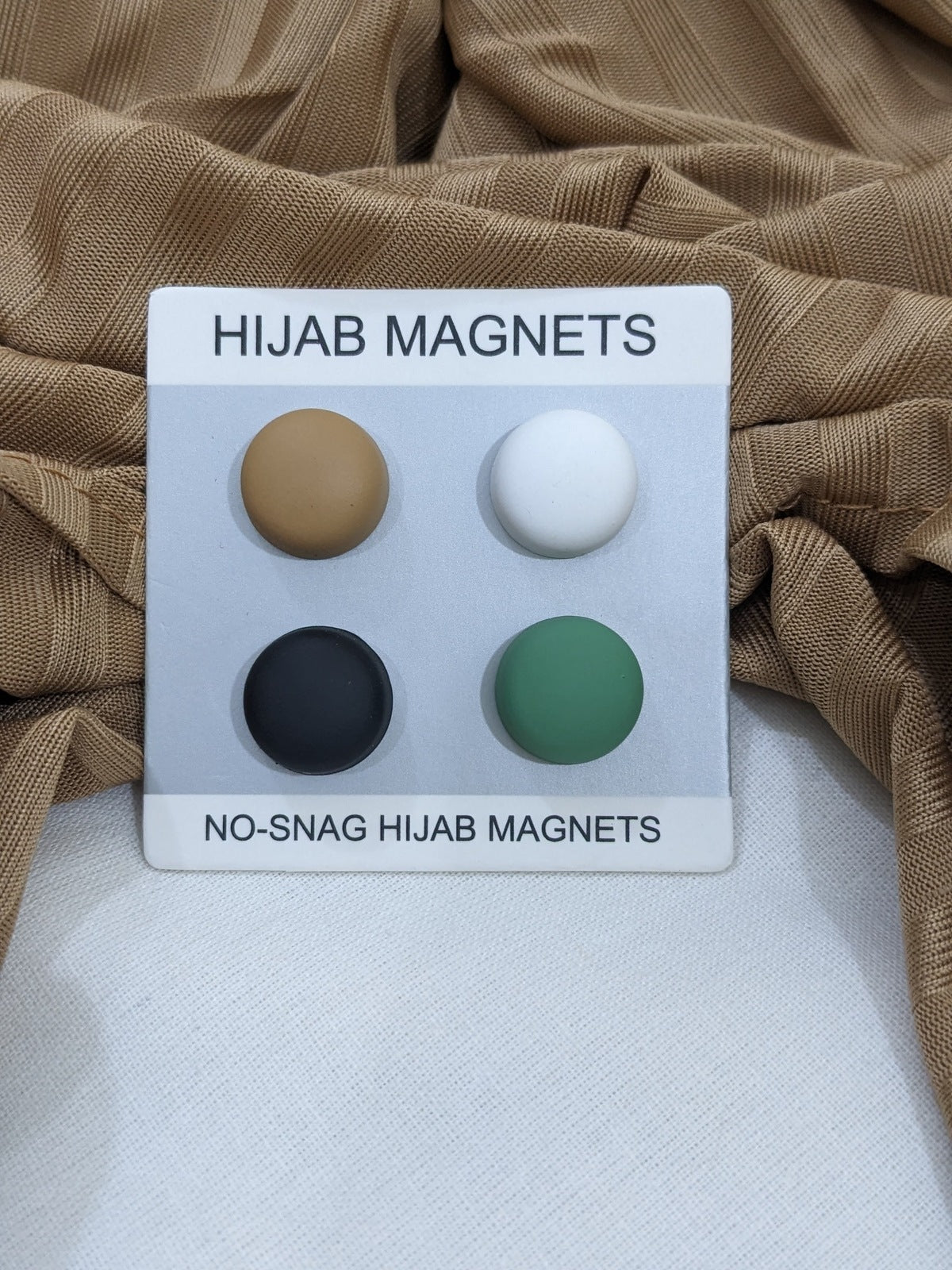 HIJAB MAGNET ROUND MATT - PACK OF 4 COLOR