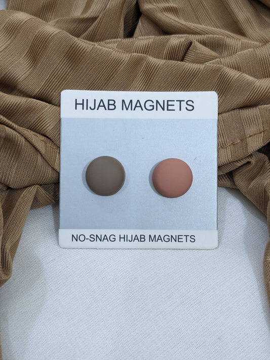 HIJAB MAGNET ROUND MATT - PACK OF 2 COLOR