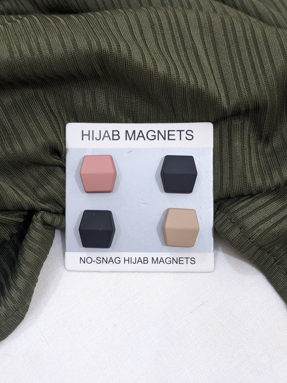 HIJAB MAGNET HEXAGON MATT - PACK OF 4 COLOR