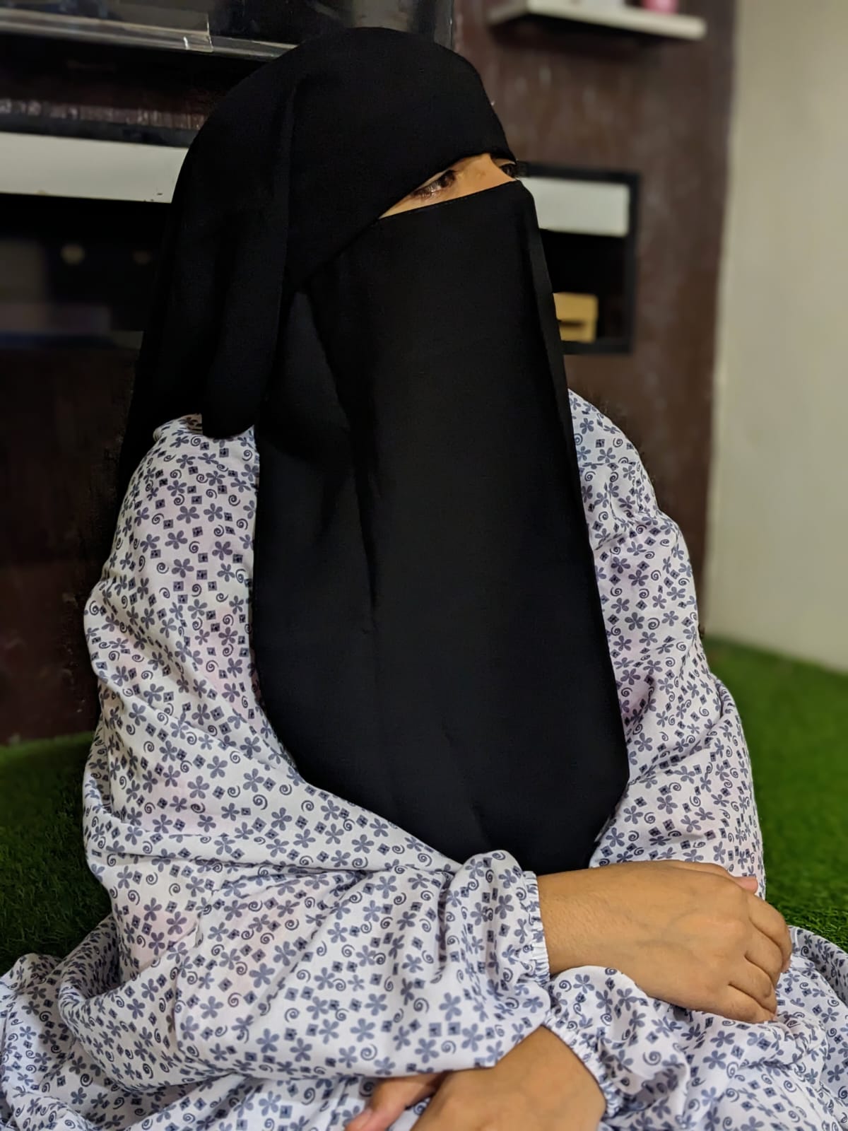 SAUDI DOUBLE NIQAB - BLACK