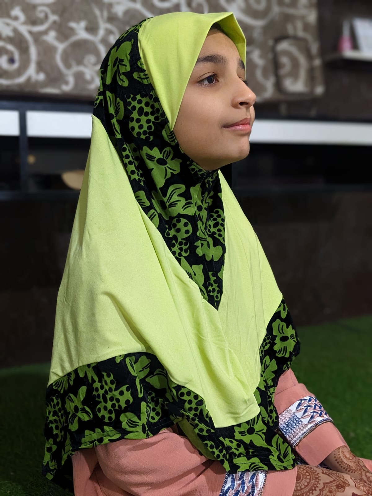 READY TO WEAR SCARF 9 to 13 YEARS - VELVET JERSEY DS19