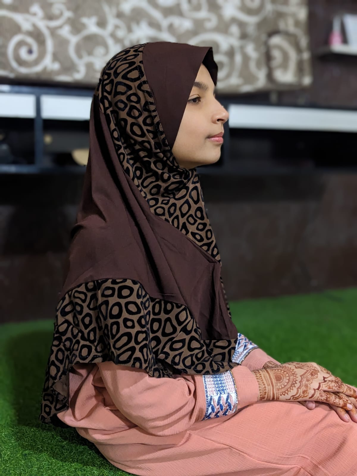 READY TO WEAR SCARF 9 to 13 YEARS - VELVET JERSEY DS18