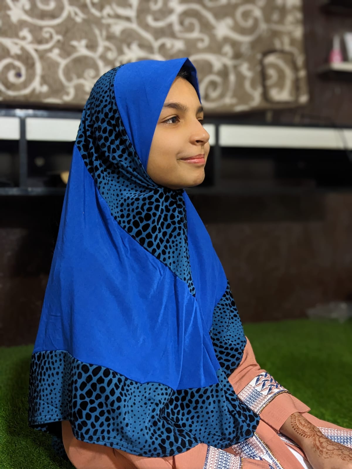 READY TO WEAR SCARF 9 to 13 YEARS - VELVET JERSEY DS16