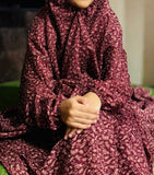 NAMAZ CHADDAR WITH SLEEVES N NIQAB - GALAXY MAROON x XL