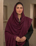 Premium Qualtiy Lawn Chaddar with Embroidery - Maroon Design