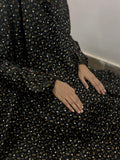 KIDS NAMAZ CHADDAR WITH FULL SLEEVES - SEEDS IN BLACK 12 to 14 Years