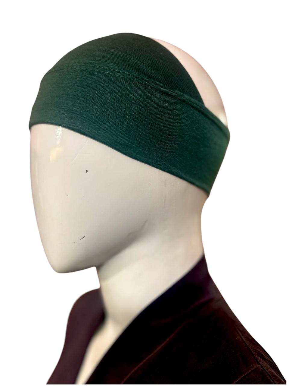 PLAIN HIBA TUBE CAP - Bottle Green