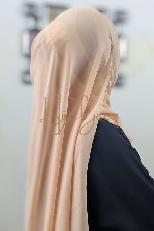 PLAIN GEORGETTE HIJAB - NATURE SKIN