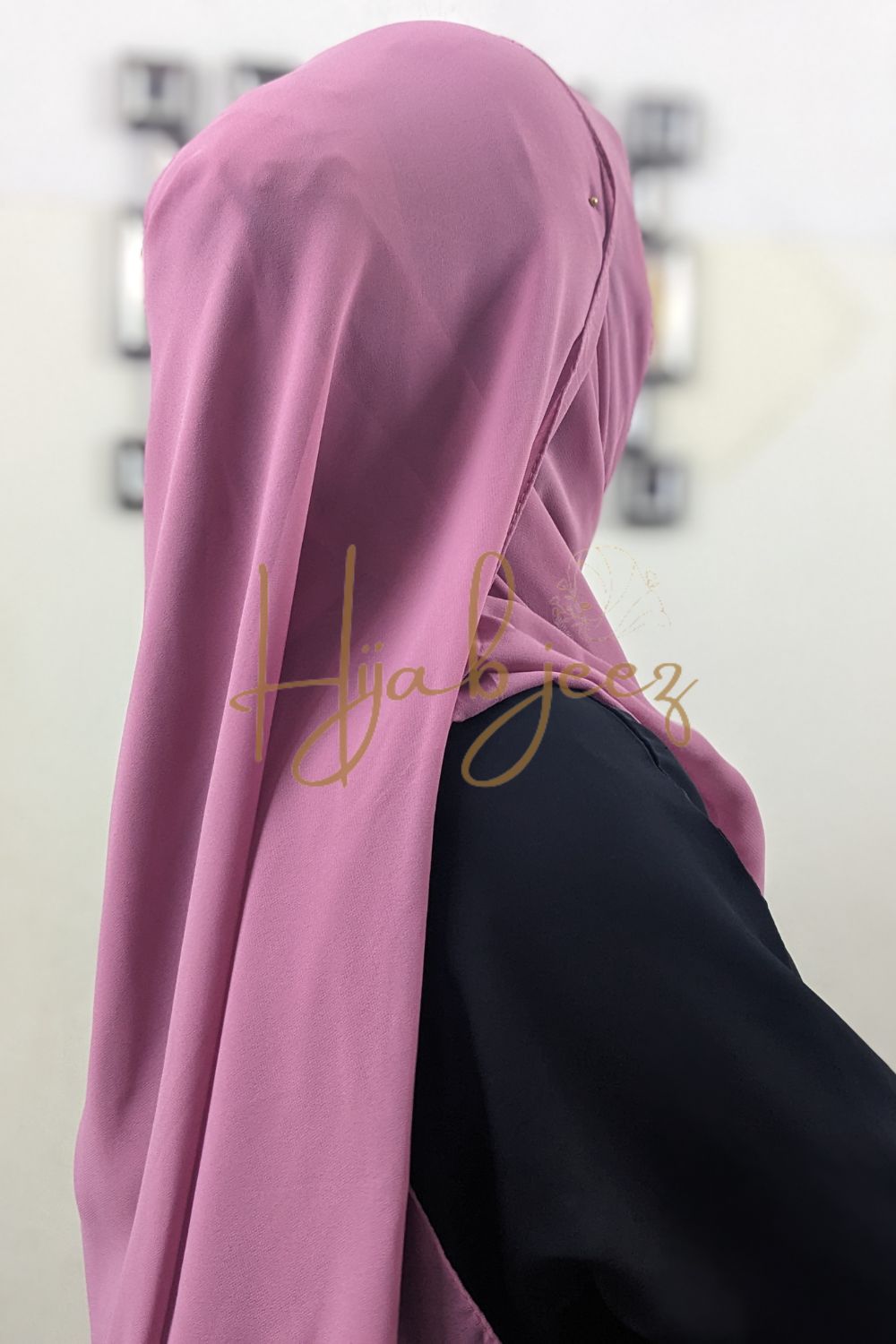 PLAIN GEORGETTE HIJAB - NAUGHTY PINK