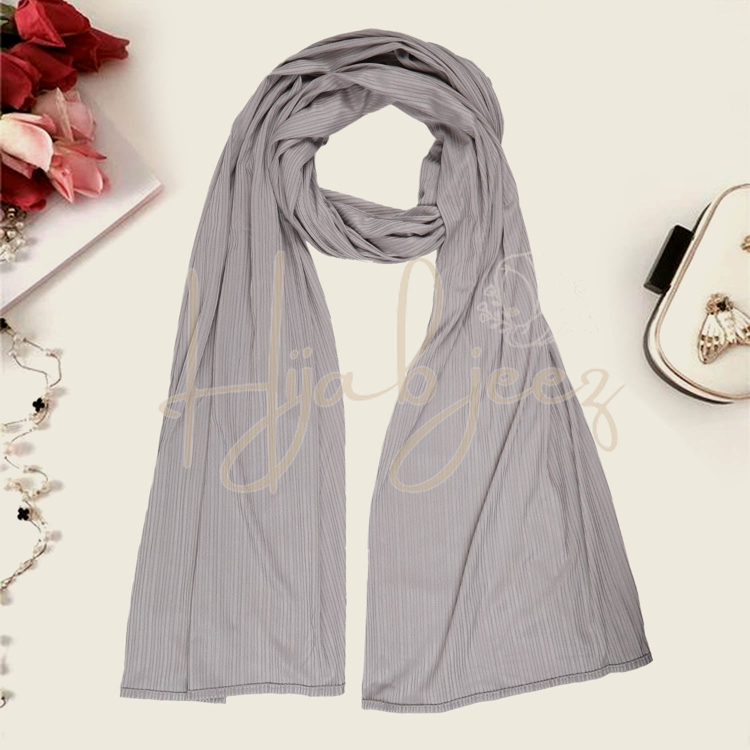 PRIME RIBBED JERSEY - SILVER