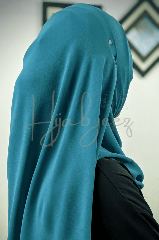 PLAIN GEORGETTE HIJAB - TEAL