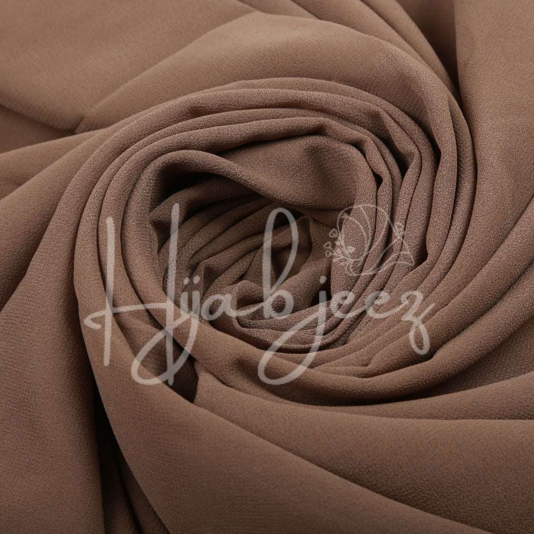 PLAIN GEORGETTE HIJAB - CEDAR