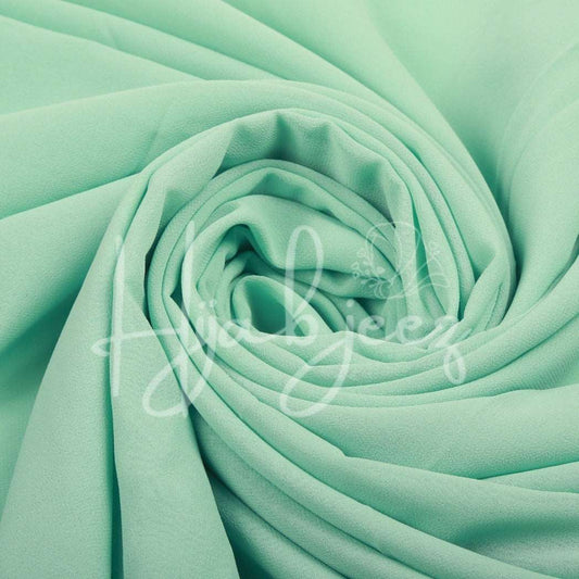 PLAIN GEORGETTE HIJAB - SEA FOAM