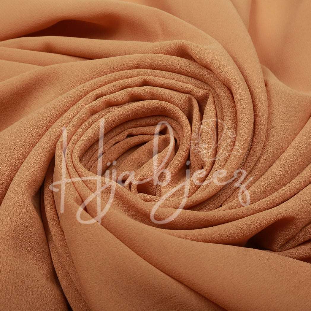 PLAIN GEORGETTE HIJAB - BRASS