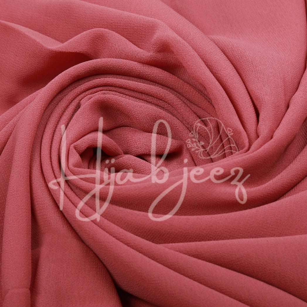 PLAIN GEORGETTE HIJAB - FRENCH ROSE