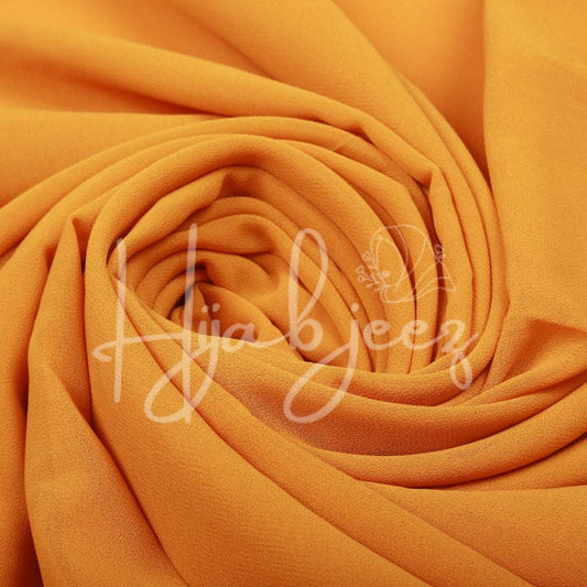 PLAIN GEORGETTE HIJAB - MUSTURD