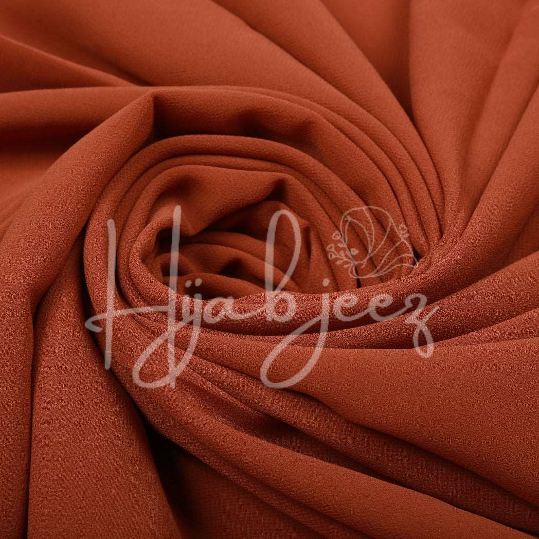 PLAIN GEORGETTE HIJAB - CARAMEL