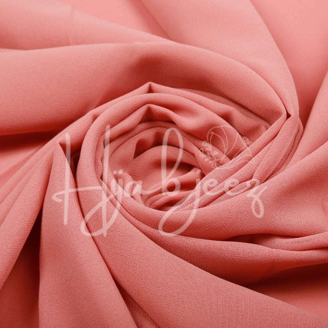 PLAIN GEORGETTE HIJAB - DAISY PINK