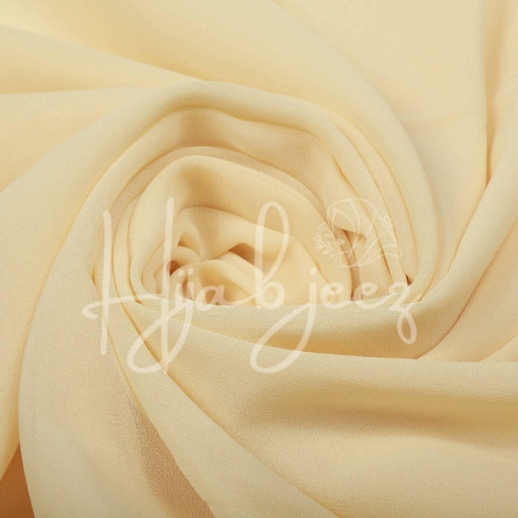 PLAIN GEORGETTE HIJAB - SOFT AMBER