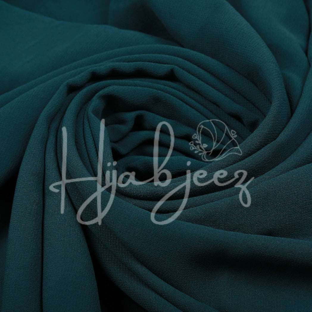 PLAIN GEORGETTE HIJAB - BLUISH GREEN