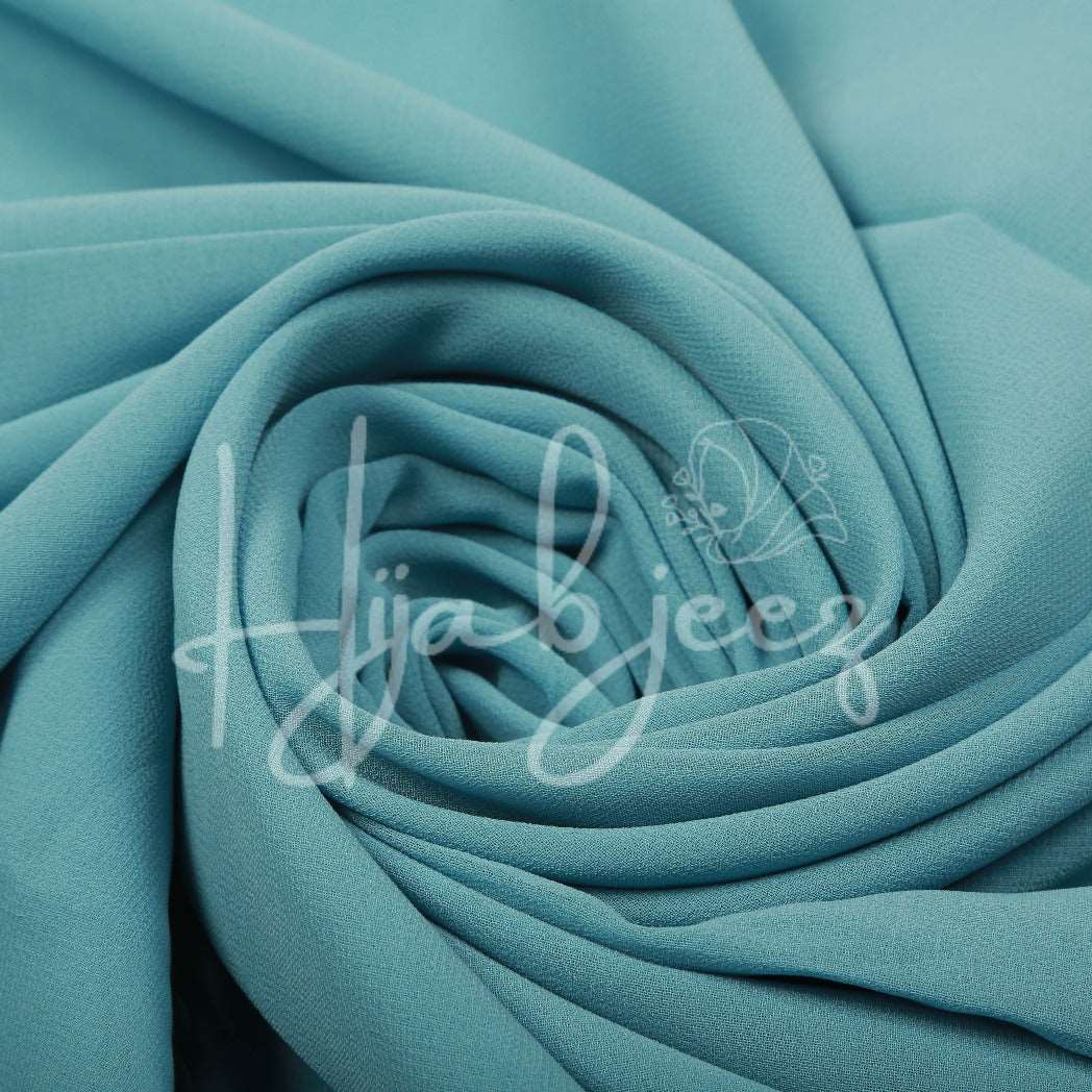 PLAIN GEORGETTE HIJAB - BABY BLUE