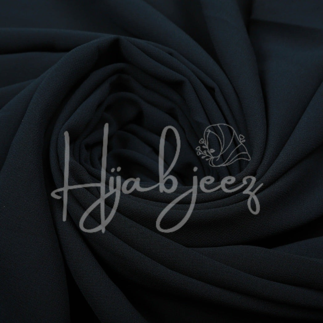 PLAIN GEORGETTE HIJAB - NAVY BLUE